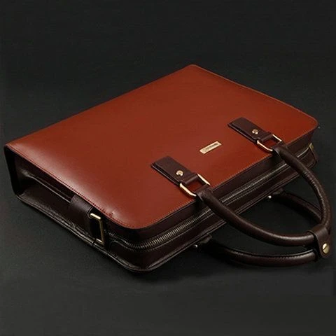 真皮手提包男士商务公文包大容量牛皮电脑单肩斜挎高端休闲肩包