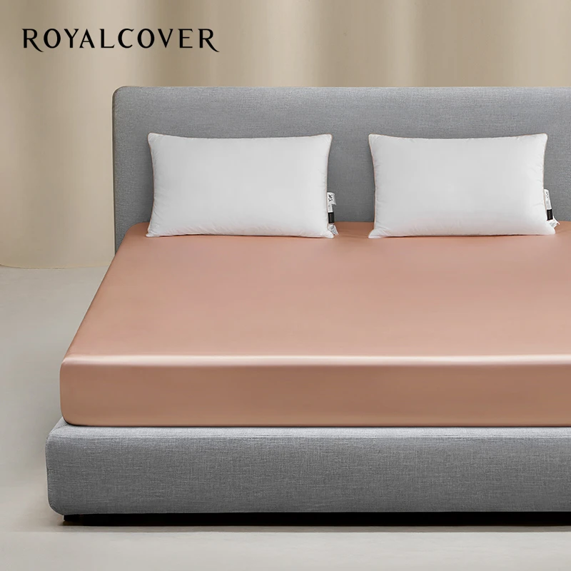 ROYALCOVER/罗卡芙素色床笠式床单纯色丝棉床笠 布莱德-粉