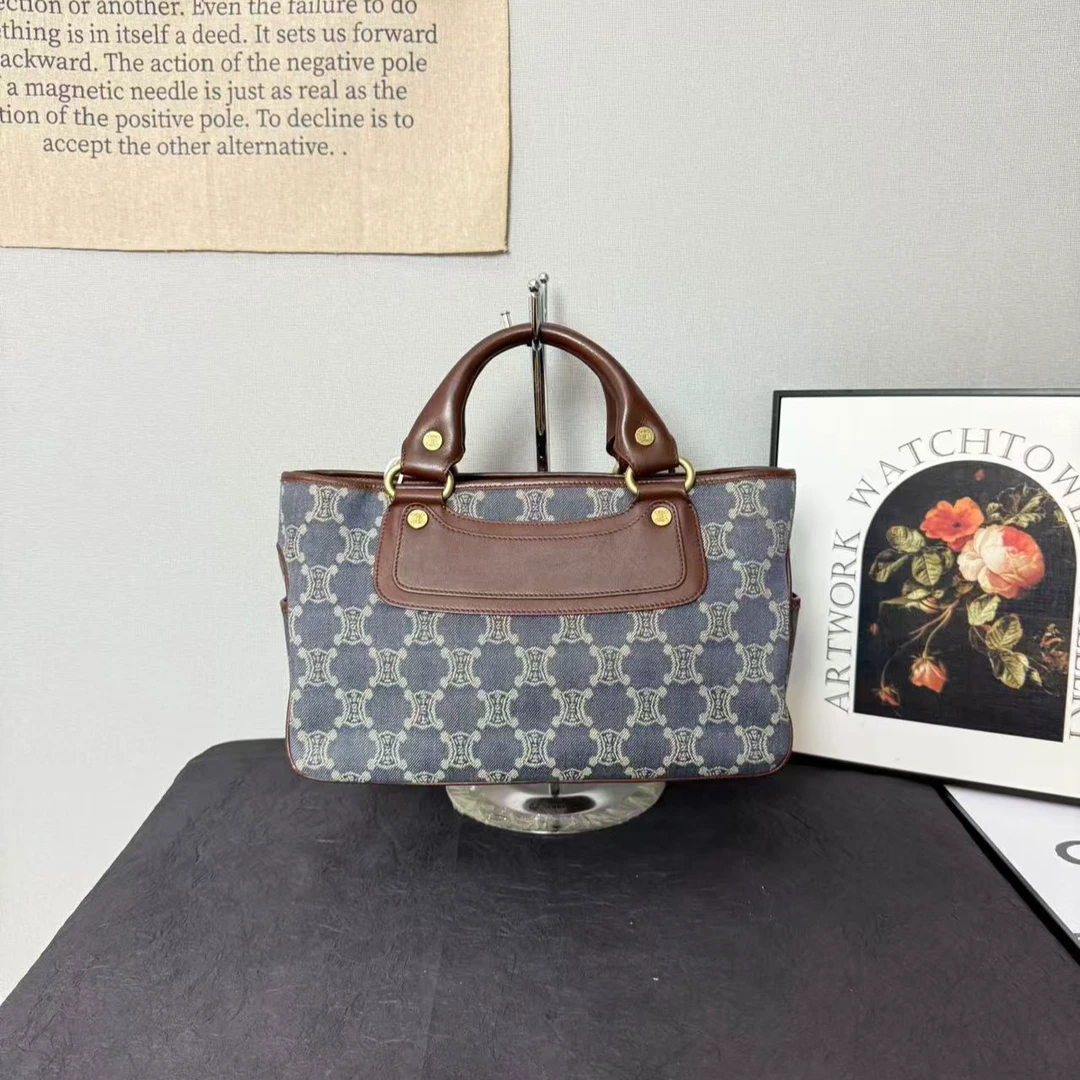 95新 Celine/思琳 古登中古/思琳老花托特包/celine购物袋/单肩包