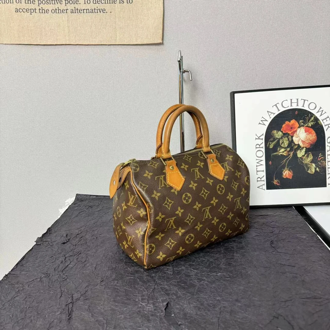 95新 LouisVuitton/路易威登 lv speedy25/手提包/单肩包/斜挎包