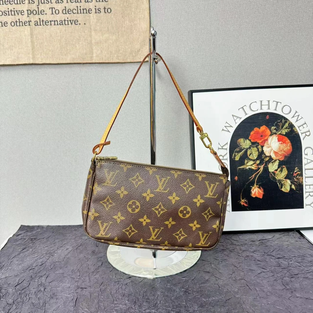 95新 LouisVuitton/路易威登 lv大麻将包/手提包/腋下包/斜挎包