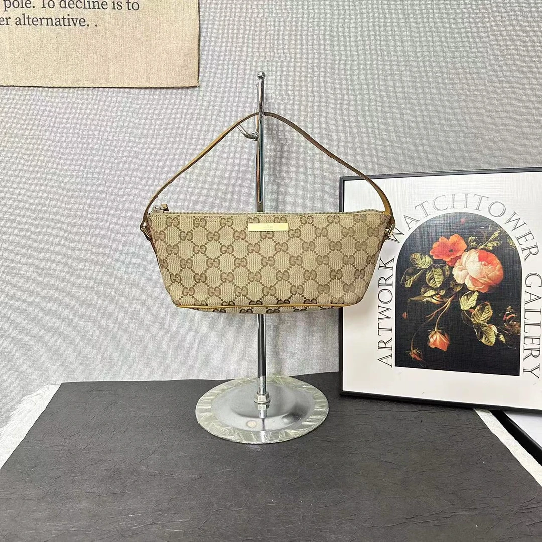 95新 GUCCI/古驰 古登中古/古驰小船包单肩包/gucci斜挎包/腋下包
