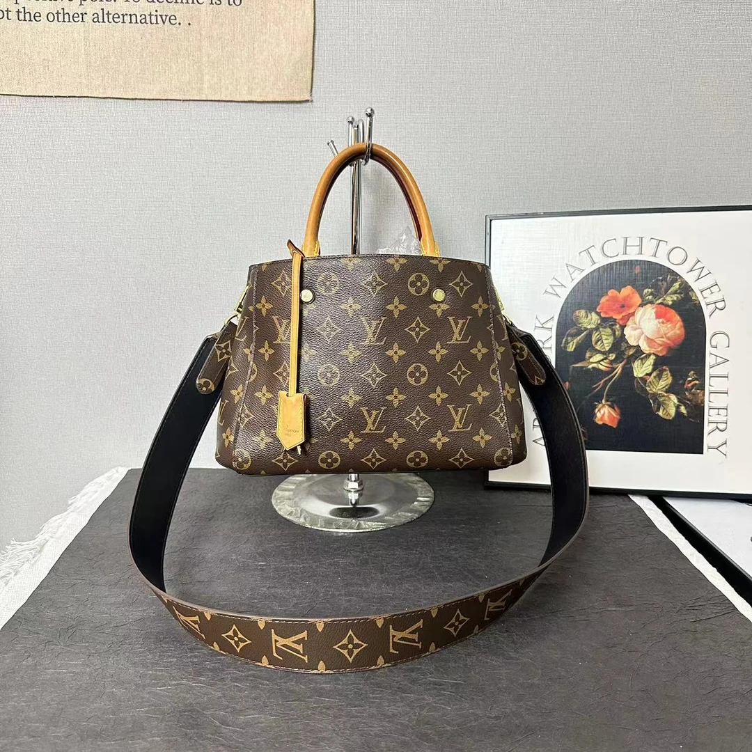 95新 LouisVuitton/路易威登 lv蒙田bb/斜跨包/手提包/单肩包全原