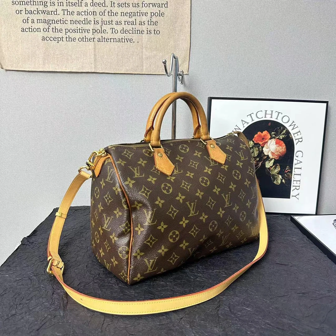 95新 LouisVuitton/路易威登 speedy30/波士顿包/手提包/单肩包