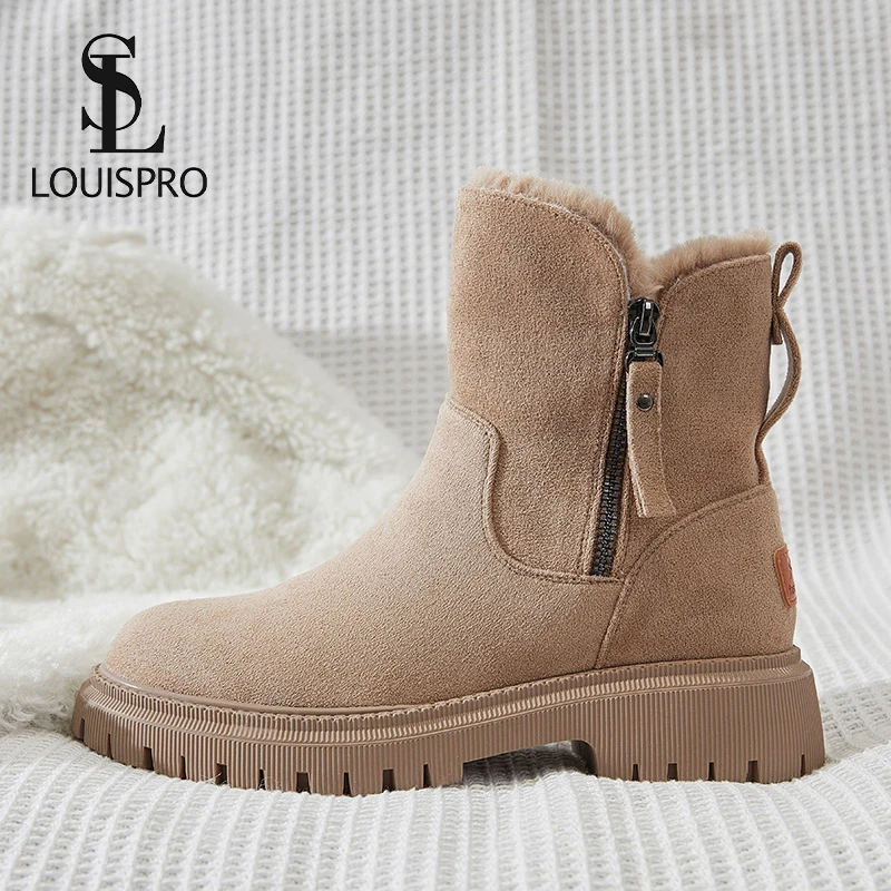 【LOUISPRO意式名品】秋冬雪地靴高帮厚底保暖加绒靴子时尚女士