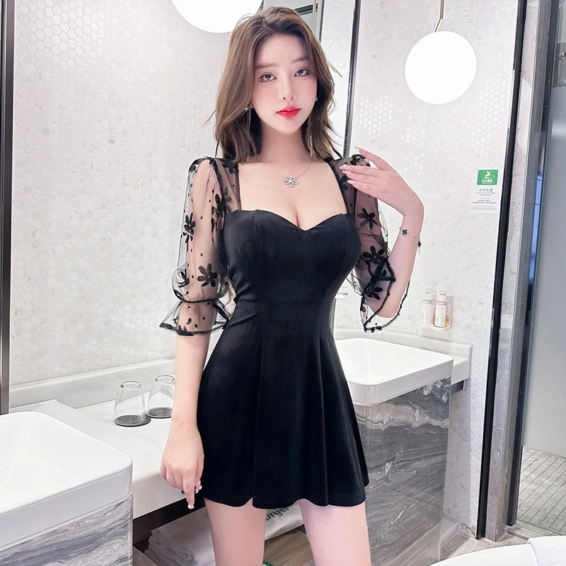 足浴足疗技师服夜总店性感连衣裙气质酒店沐足桑拿KTV夜场工作服