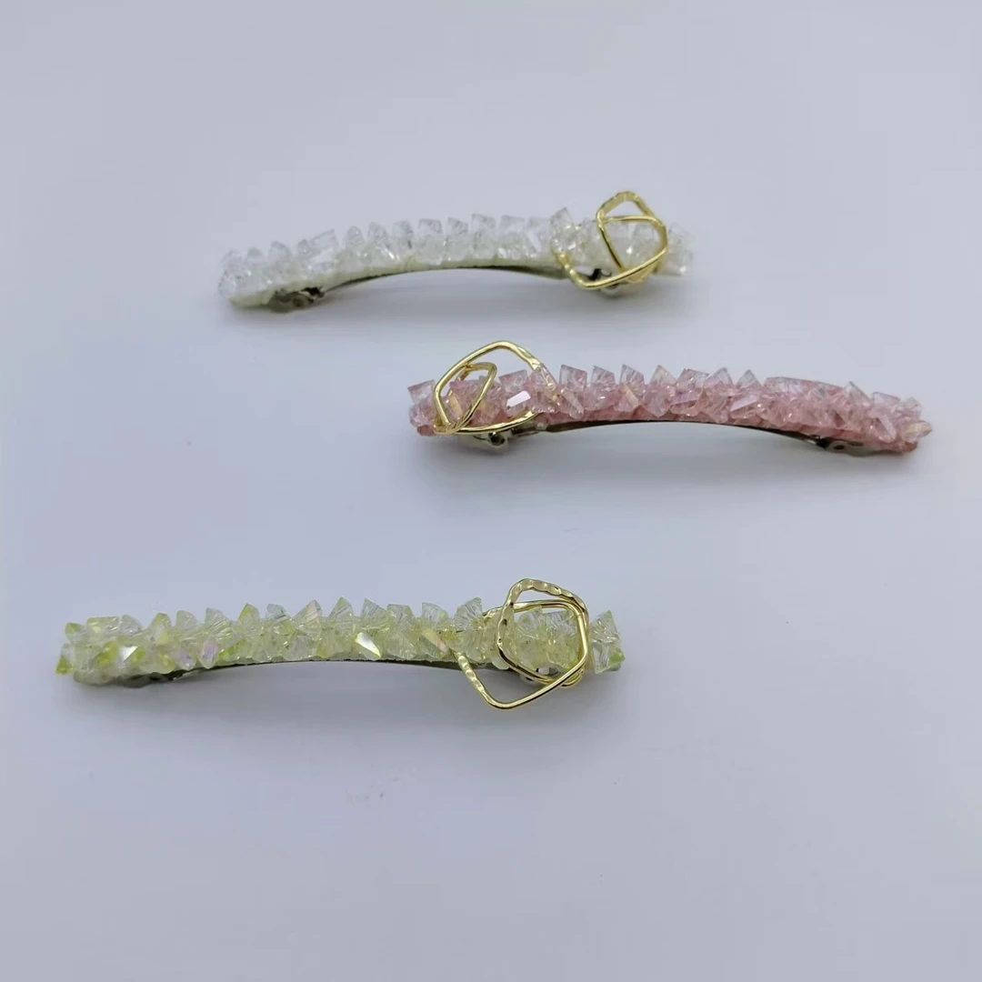 原创手工环环相扣8公分一字夹