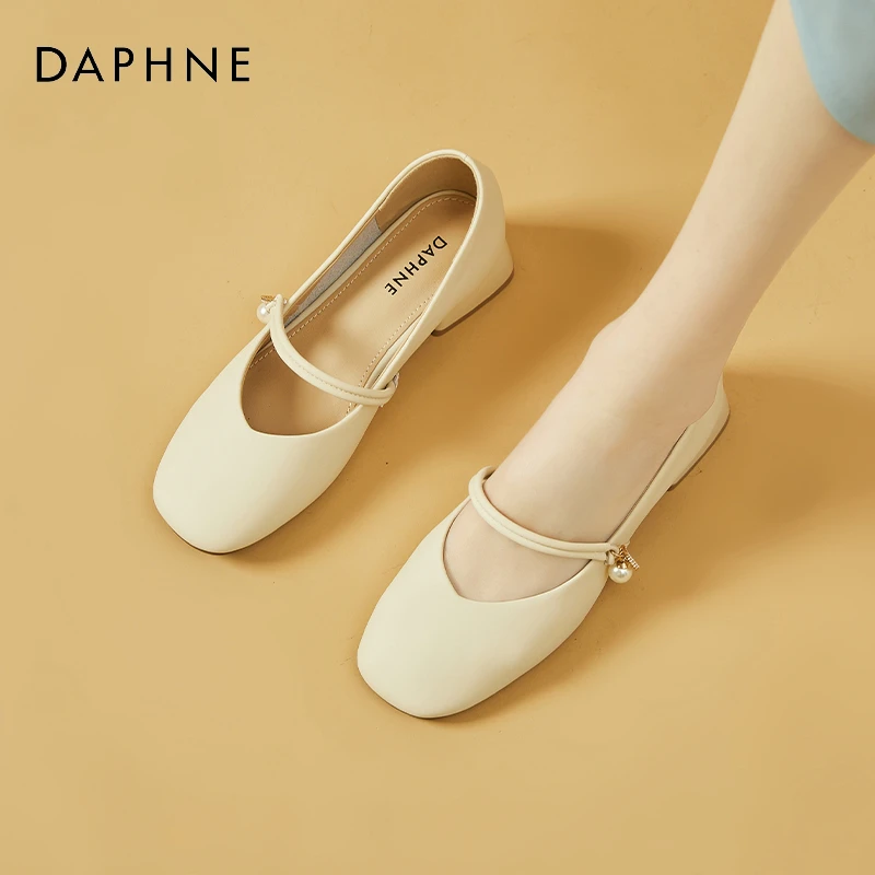 达芙妮法式玛丽珍鞋女2025秋季新款晚风温柔仙女鞋百搭配裙子单鞋