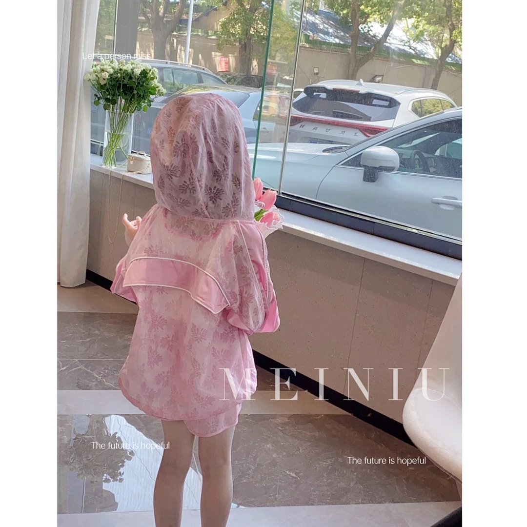 【烂缦夏花】新品2023女童中大童防晒套装13262L139