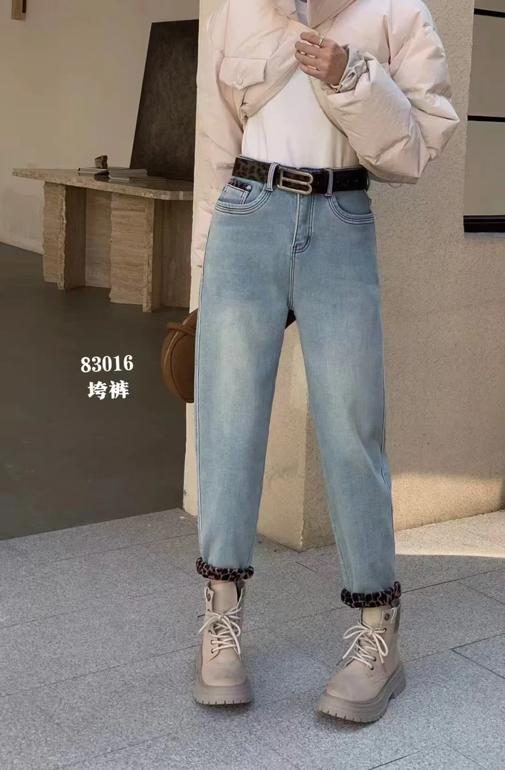 【禾木口手】2025秋冬新款显瘦牛仔裤高腰百搭直筒裤
