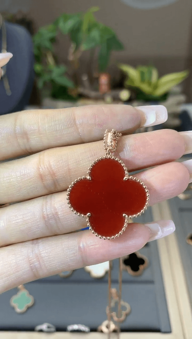 【闪购商品】玛瑙/玉髓吊坠(不含链)18K金镶嵌18k金玛瑙吊坠