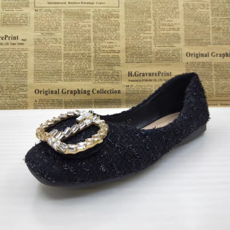 8918新款平底浅口豆豆鞋防滑透气真皮软底瓢鞋防滑时尚女单鞋潮