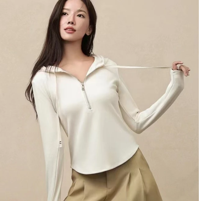 T03休闲帽子潮流易搭休闲外衣 丽彩绒秋冬百搭时尚休闲拉链上衣