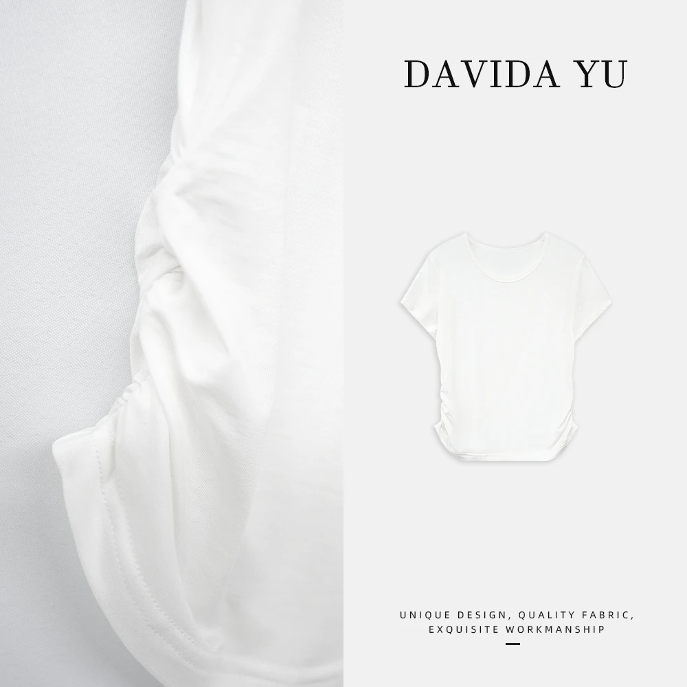 【空调衣】夏季清凉 褶皱短袖T纯色舒适百搭 C2406015