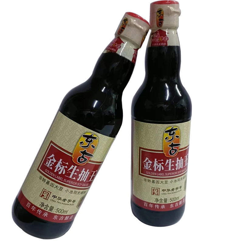东古金标生抽王500ml瓶装炒菜红烧凉拌配料调味酿造老字号酱油