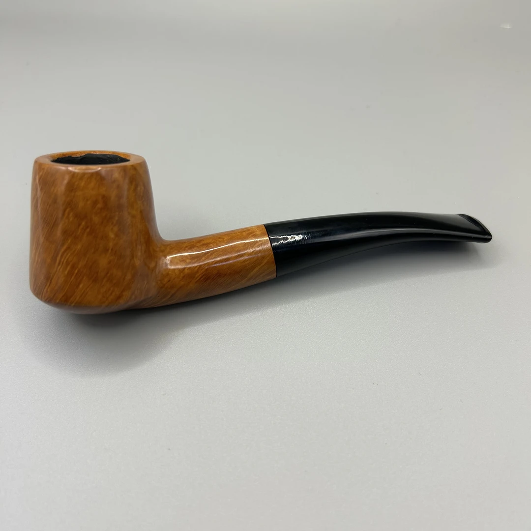 直杆小火山石楠木烟斗新手入门9毫米烟道