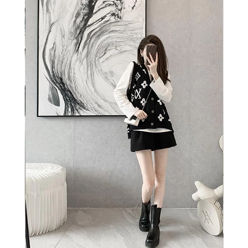 秋款女装2023年新款马甲背心针织外穿女早秋外套女百搭秋季上衣潮