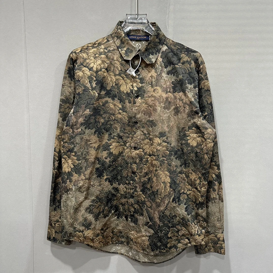 全新/Louis Vuitton LV花卉满印衬衫 M码 T