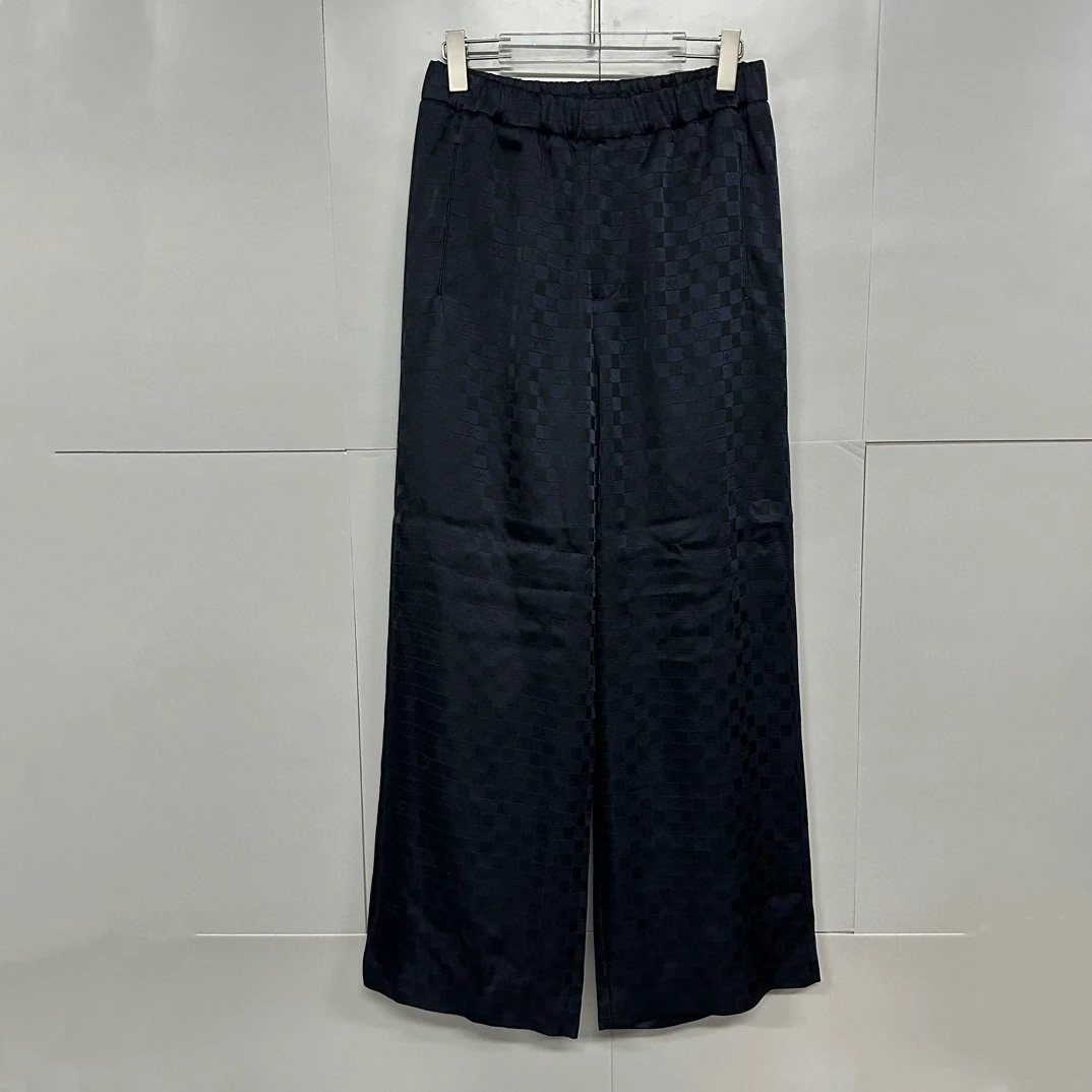 全新未使用  Louis Vuitton LV SS24棋盘格长裤 46码 D11408