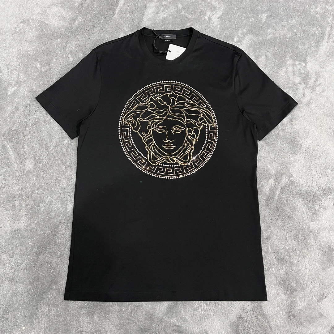 全新未使用 Versace 范思哲 带钻印花短袖 S码