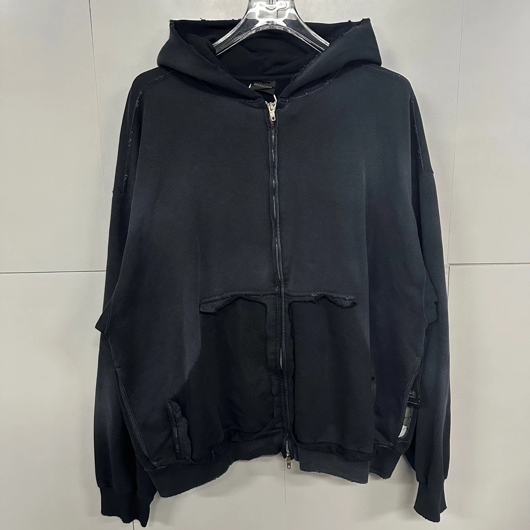 全新/Balenciaga巴黎世家 胶带拉链外套 S码 D14546