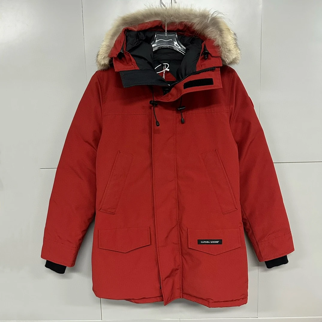 99新  CANADA GOOSE 加拿大鹅 红色派克羽绒服 M码 D11874