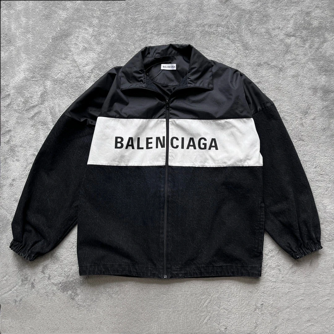 全新未使用 BALENCIAGA巴黎世家做旧拼接外套34码X20140