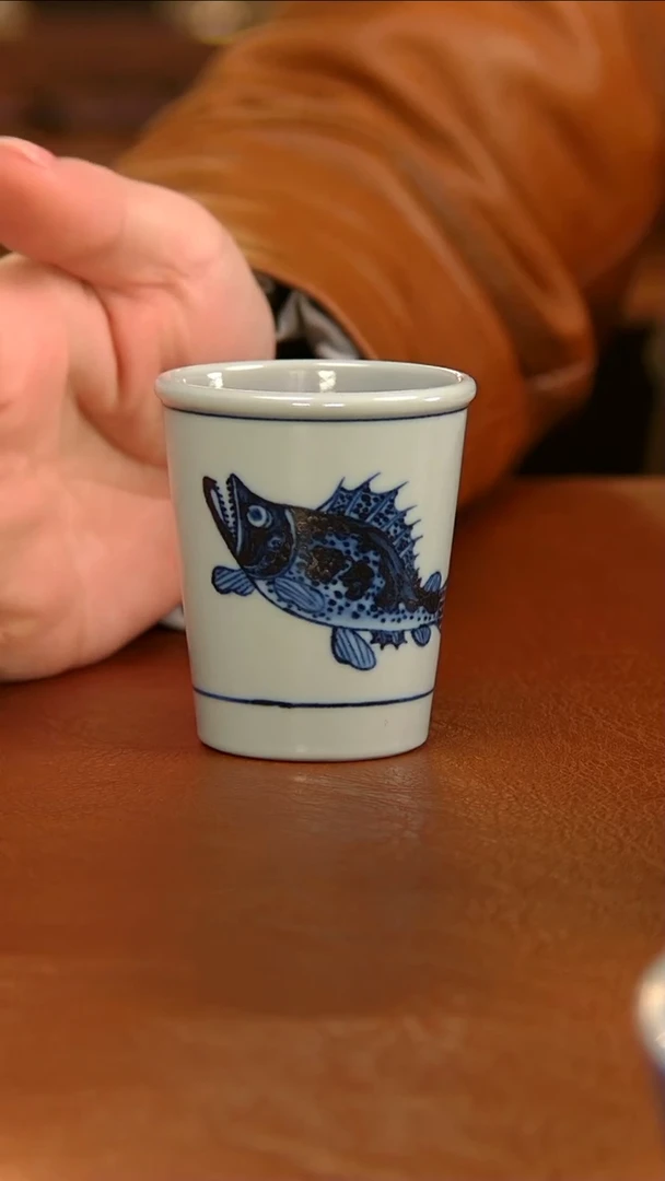 【闪购商品】瓷杯古景鳜鱼单杯