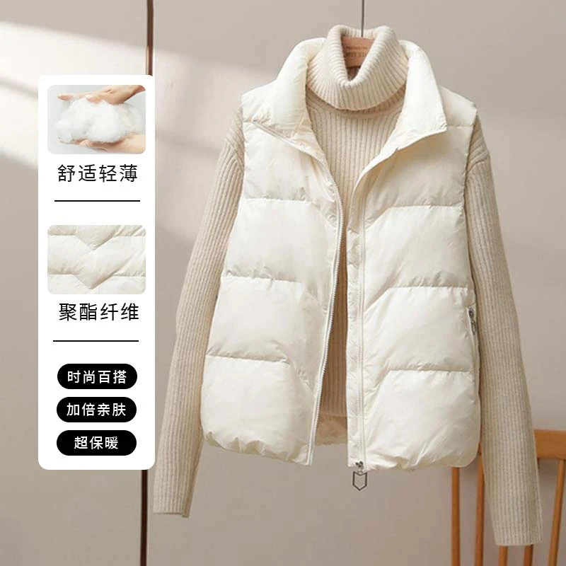 棉服马甲女款2025新款秋冬季流行爆款休闲无袖坎肩马夹背心外套