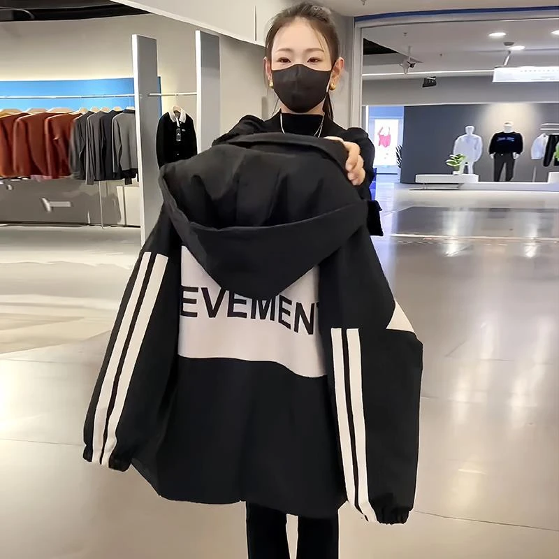 冲锋衣夹棉服休闲加厚外套女春秋冬季2025新款二棉衣薄棉袄棒球服