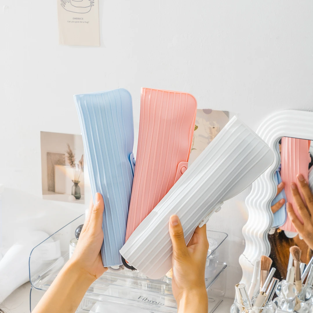 卷发棒收纳袋直便携式硅胶可用可折叠保护套收纳袋防尘防水收纳袋