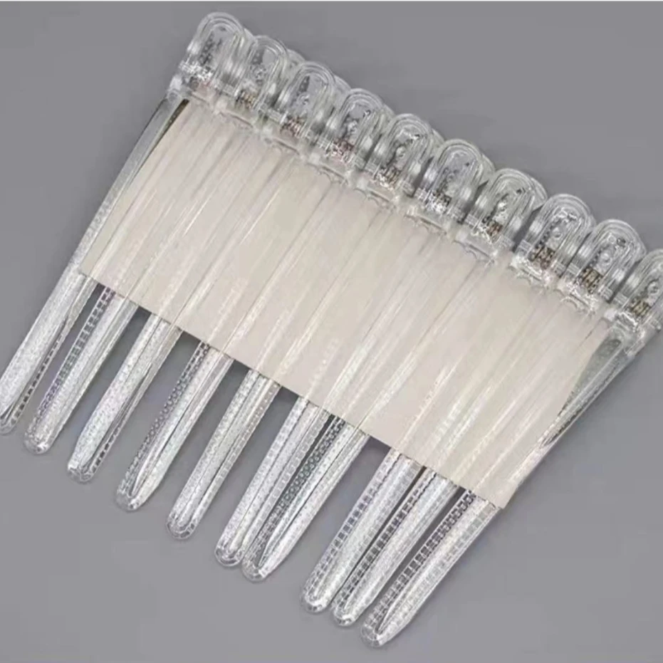 拍一发十透明夹子发廊美发师专用夹头发颜色随机