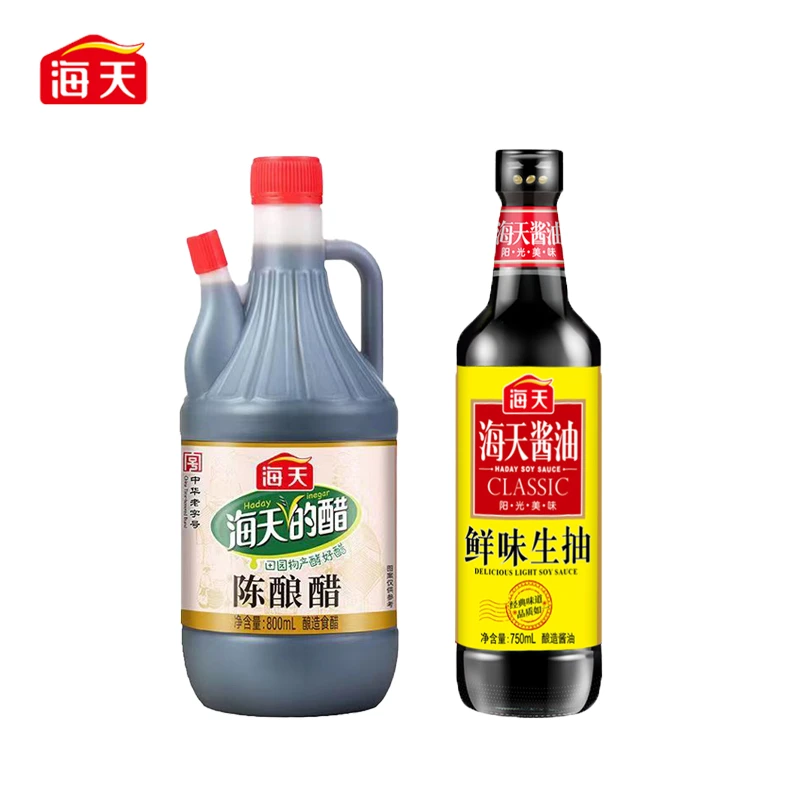 HADAY/海天海天鲜味生抽+陈酿醋调味品组合
