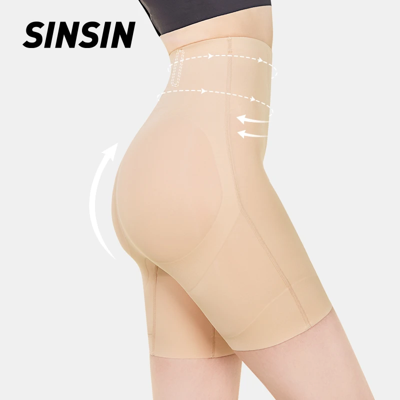 SINSIN轻塑提臀裤女2023新款夏季透气打底强力收腰薄款高腰悬浮裤