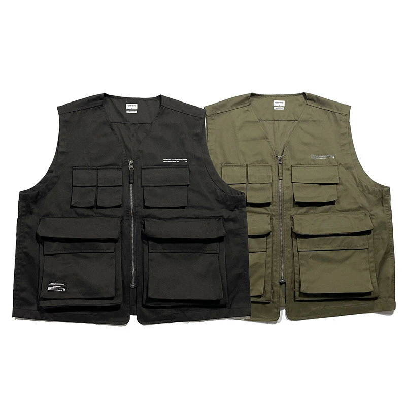 RADIUM机能宽松春秋日系户外马甲户外立体多口袋战术背心马夹潮牌