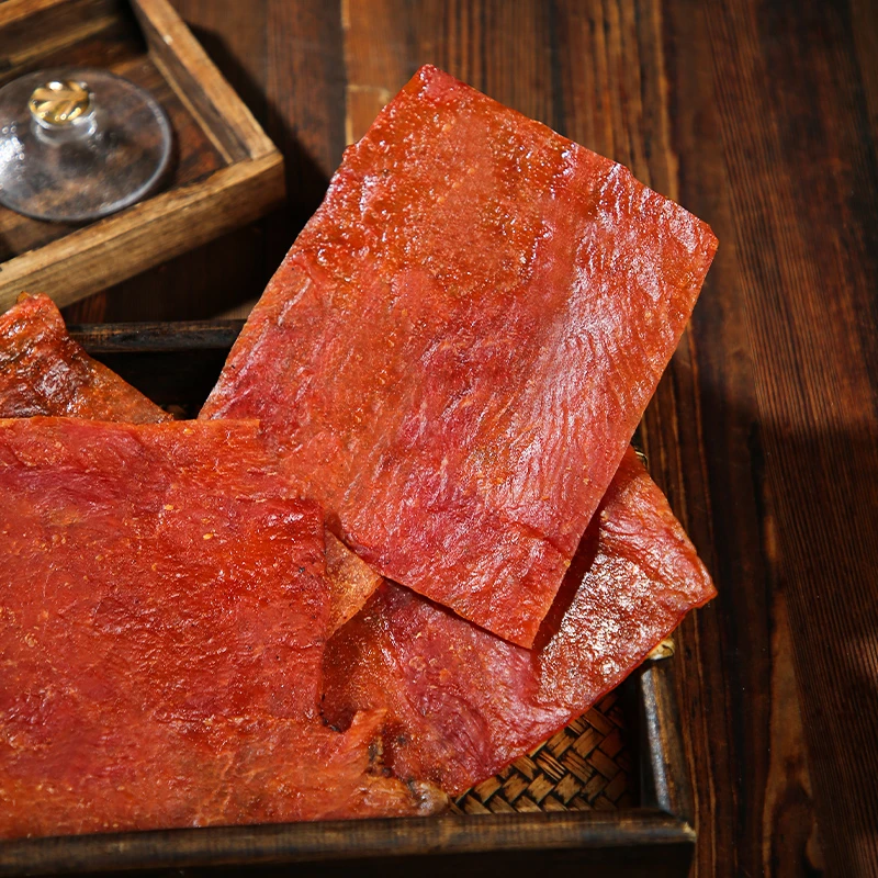 小太阳景云 古法炭烧猪肉干 鱼胶花胶 500g