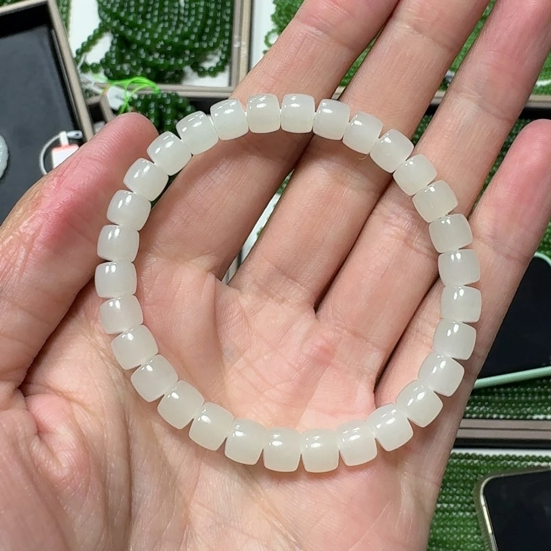 和田玉手串未镶嵌1019张阳