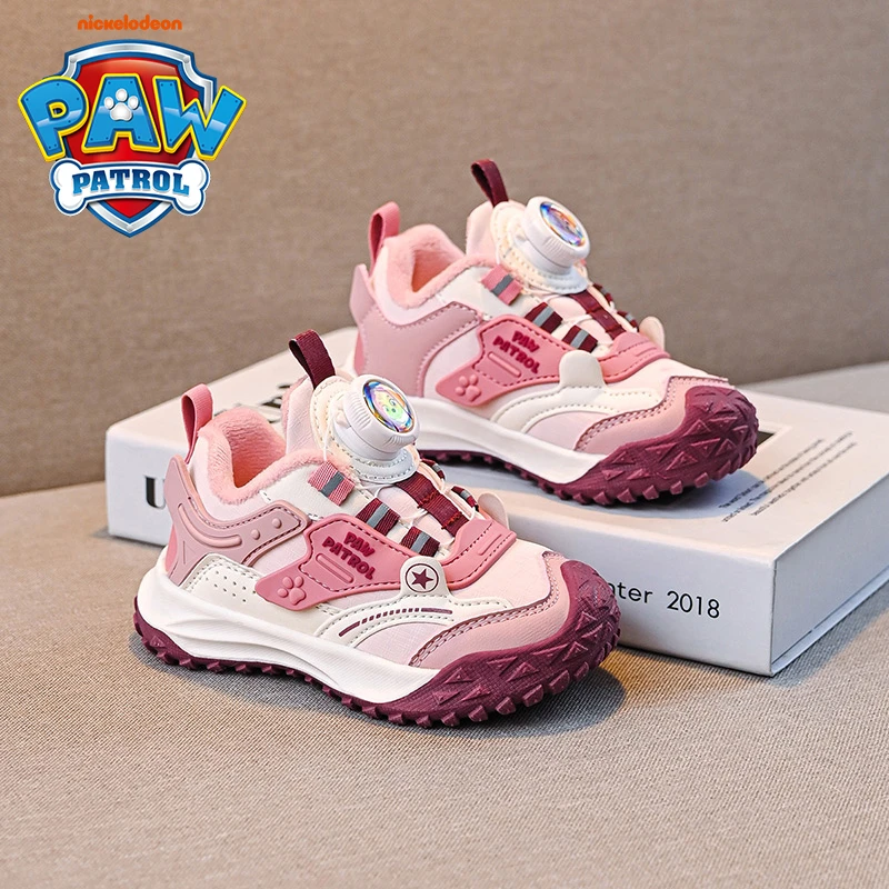 汪汪队童鞋女童二棉鞋2025冬季新款小童女宝宝儿童运动鞋加绒保暖