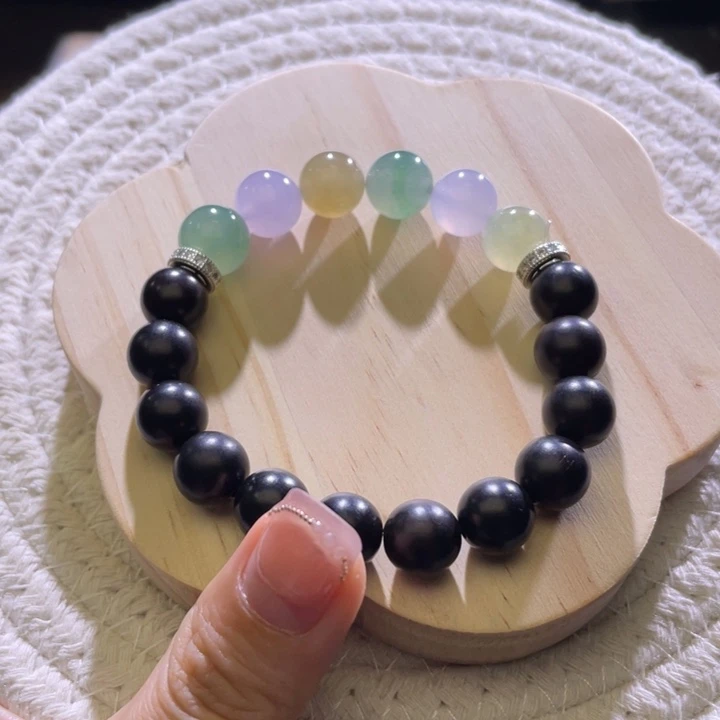 翡翠散珠多宝半串6颗卡10+