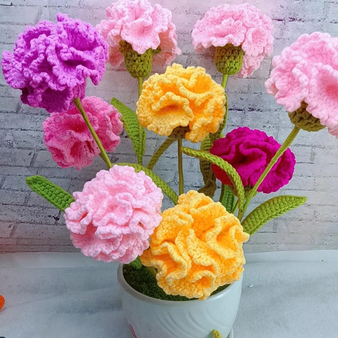 康乃馨材料包,带视频教程。不带花盆