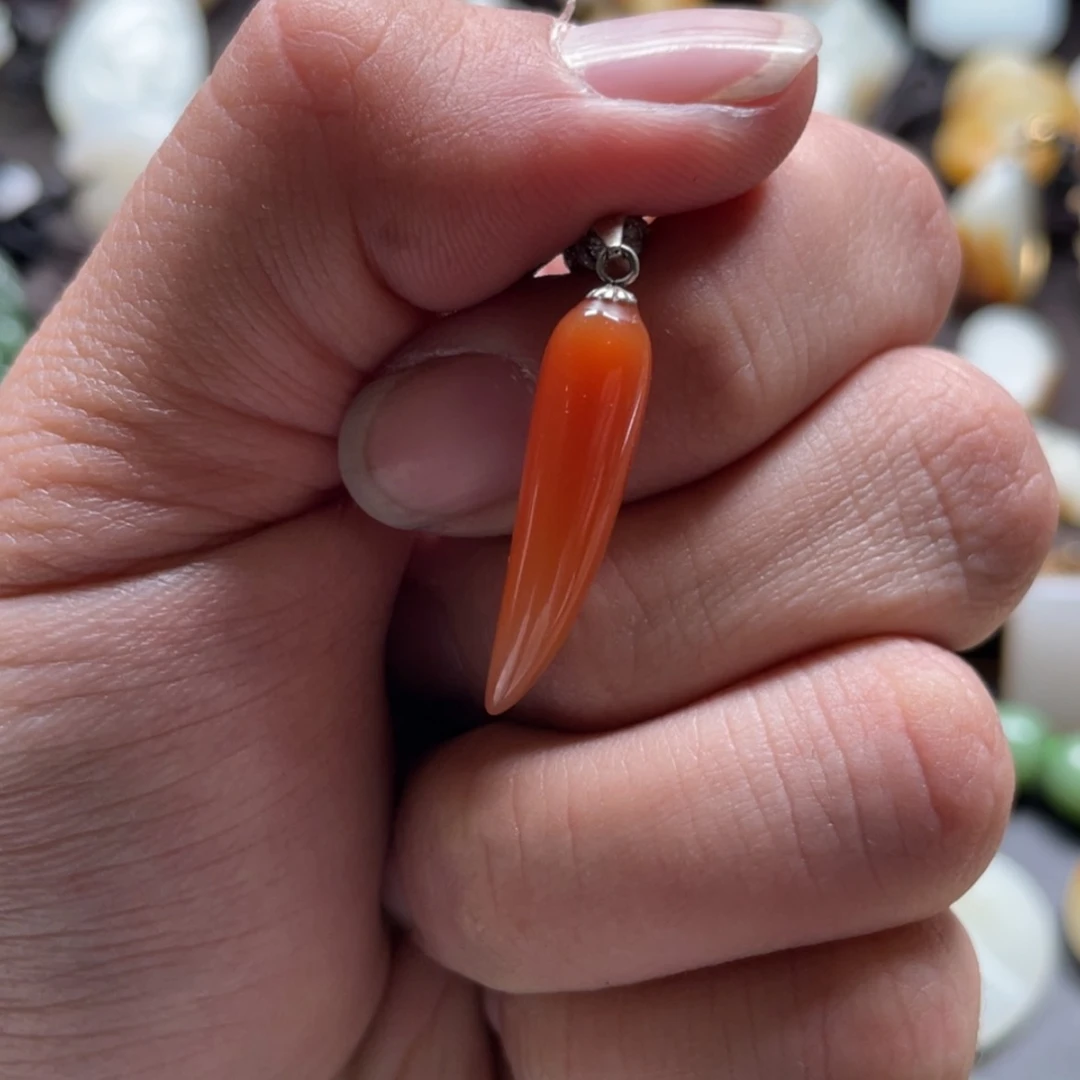 【闪购商品】南红玛瑙挂件未镶嵌?***回