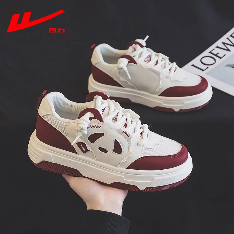 Warrior/回力女鞋板鞋2024夏季新款厚底小白鞋女百搭小众学生潮鞋