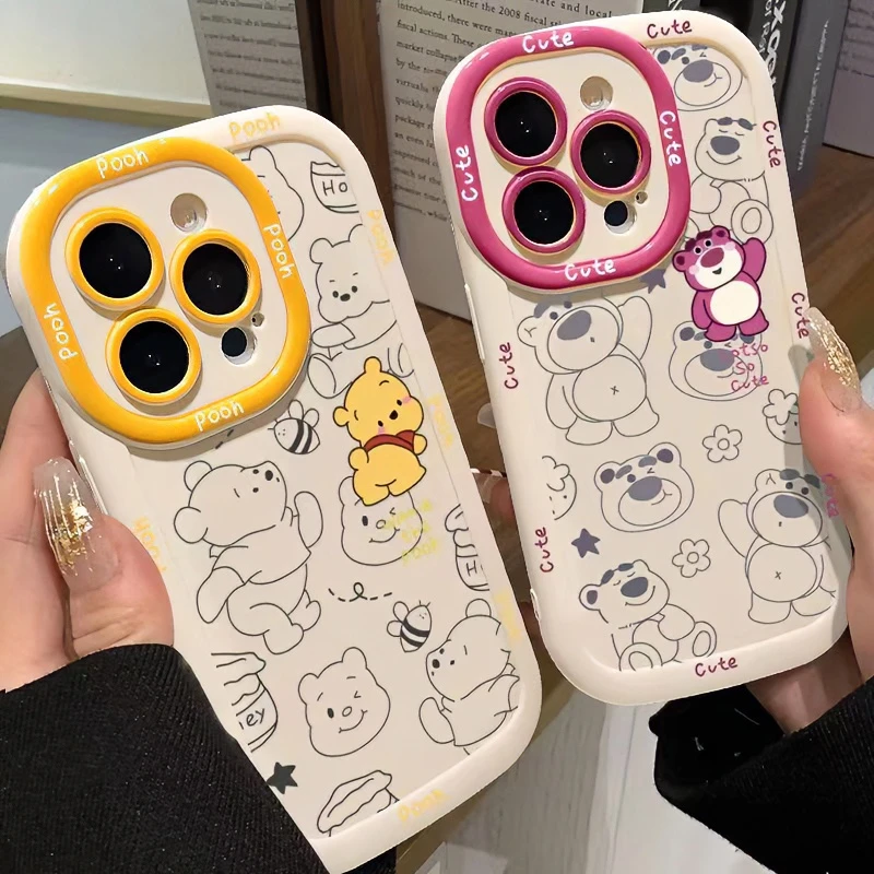 维尼熊适用iphone15pro/14手机壳苹果13/12/11华为vivo小米oppo