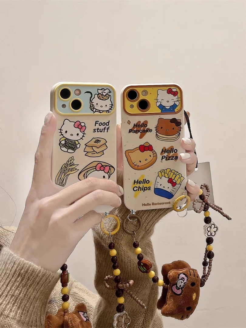 kt猫薯条适用iphone15pro/14手机壳苹果13/12/11华为vivo小米oppo