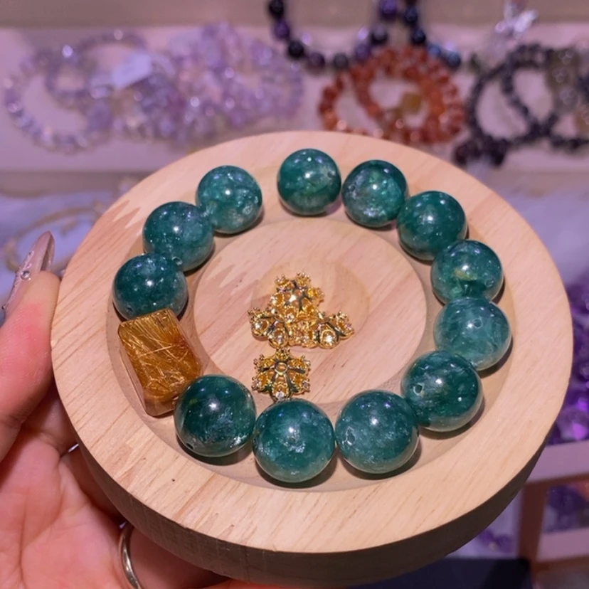 【闪购商品】烟晶手链银S925镶嵌不**开