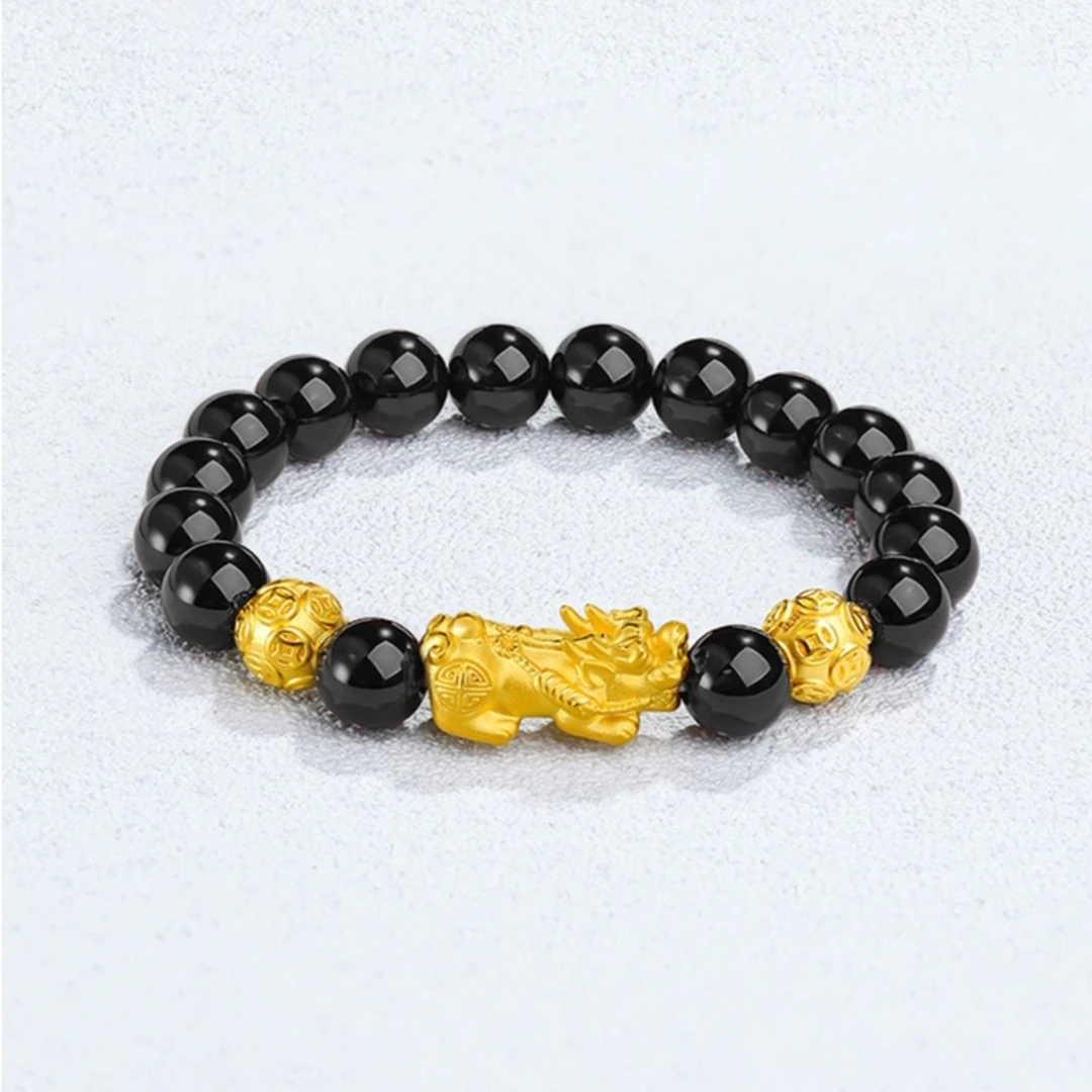 Chow Tai Seng/周大生足金999黄金貔貅手串大富精致真金饰品时尚