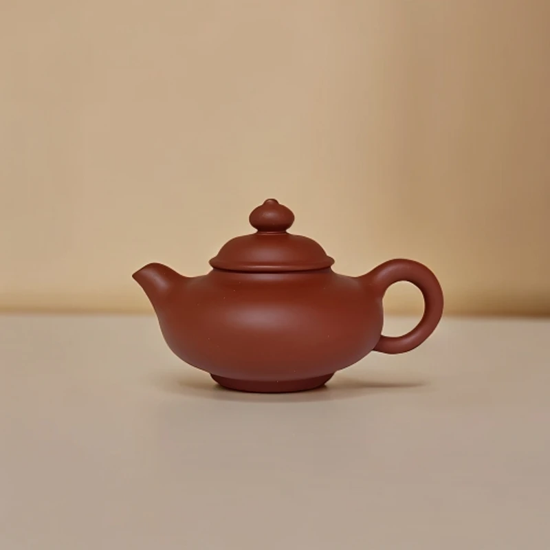 紫砂腰鼓壶 容水量160cc 清水泥手工家用泡茶壶 紫砂茶具 正宗