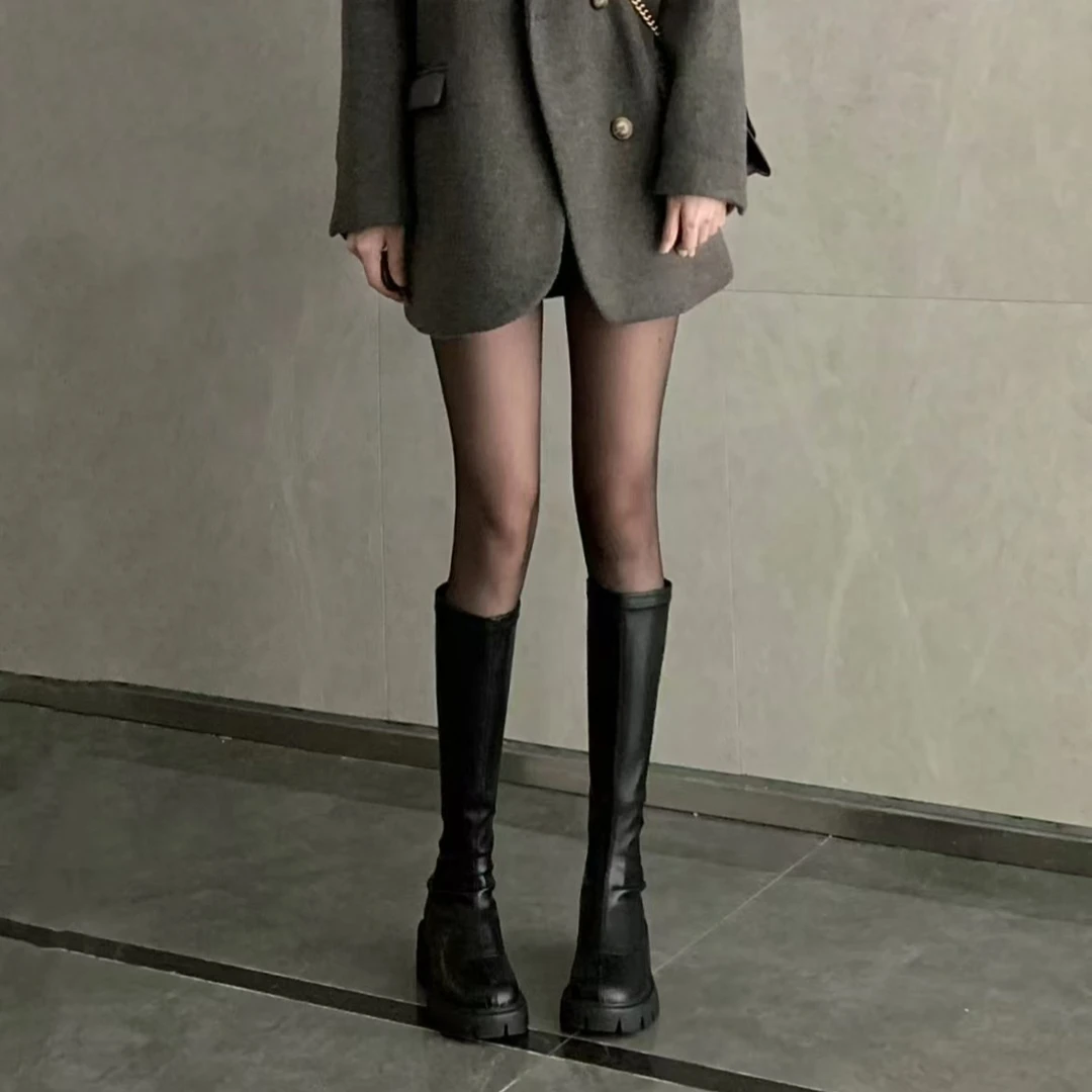 2025年网红爆款黑透肤打底裤加厚防勾丝冬季加绒显瘦