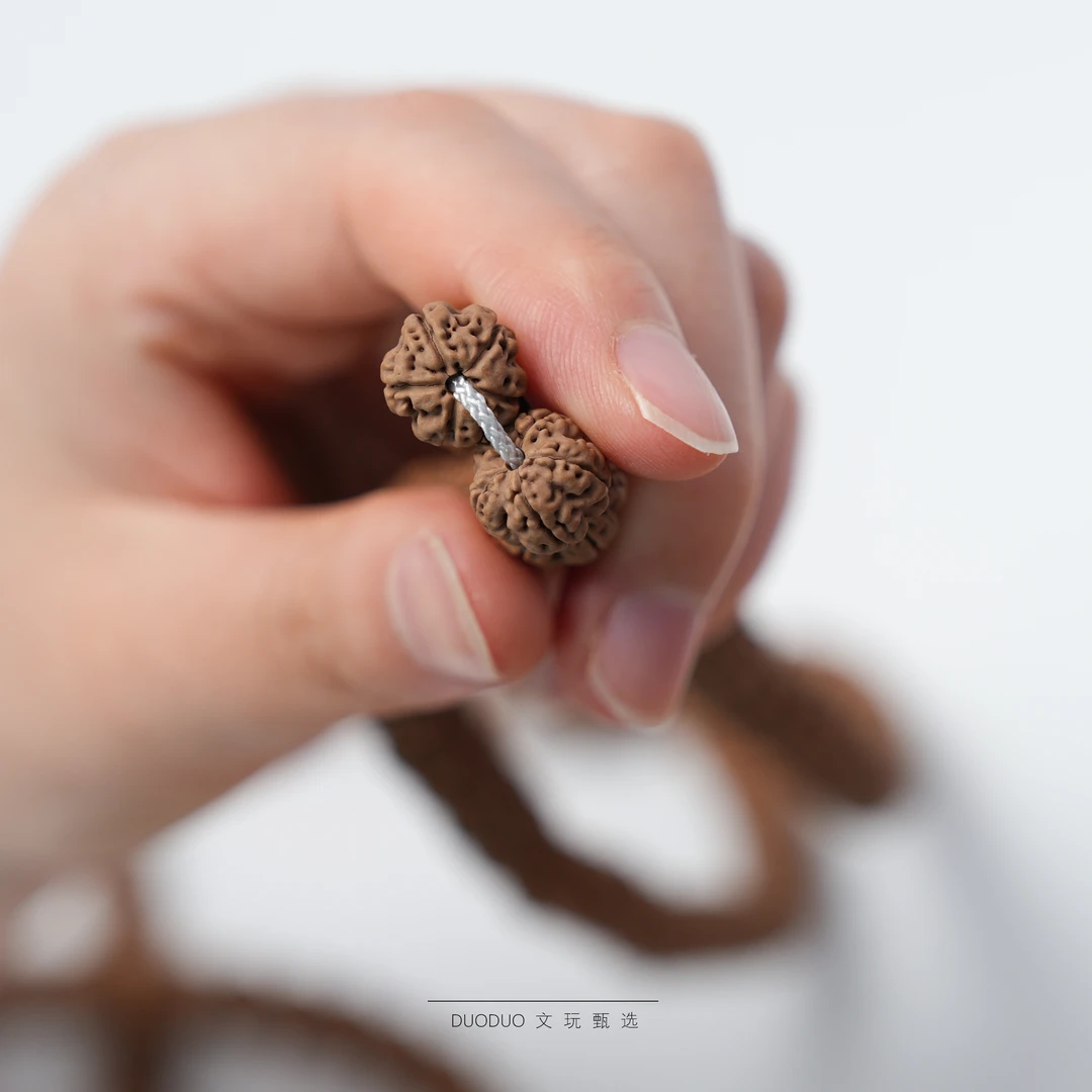 【方印梅花108】108小金刚菩提手串颗颗精挑精卡归圆经典脖挂姜黄皮