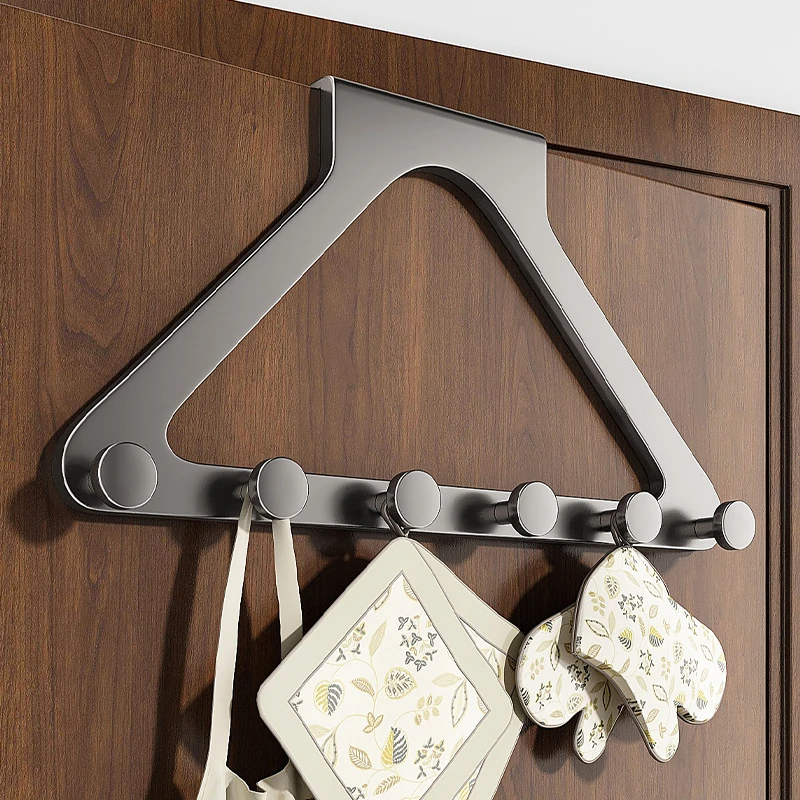 优勤门后挂钩衣服挂架卧室挂衣架壁挂无痕免打孔强力浴室置物收纳